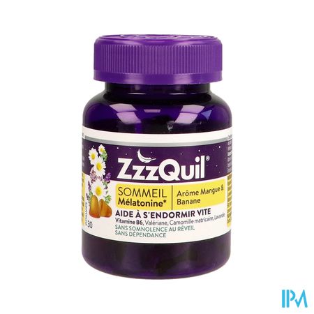 ZZZQUIL SOMMEIL MANG/BANA GOMME 30