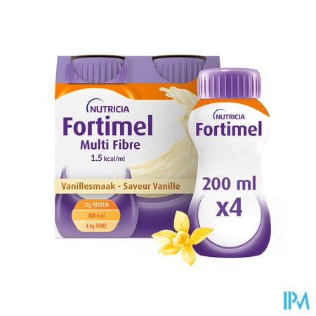 Fortimel Multifiber 1.5kcal Vanille 4x200ml
