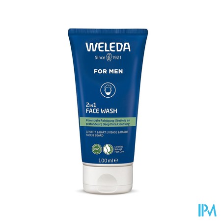 Weleda Men 2in1 Reinigingsgel Gezicht&baard 100ml