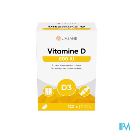 Livsane Vitamine D 800iu Softcaps 120