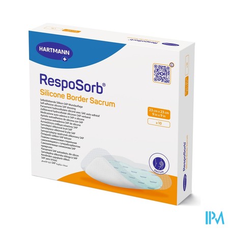 Resposorb Silicone Border Sacrum 23x23 10 4130071