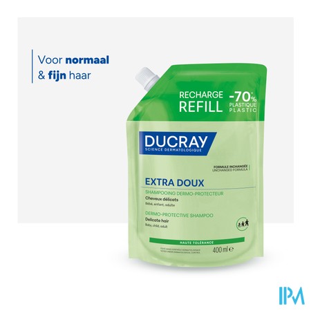 Ducray Extra Doux Huidbescherm Shampoo Refill400ml