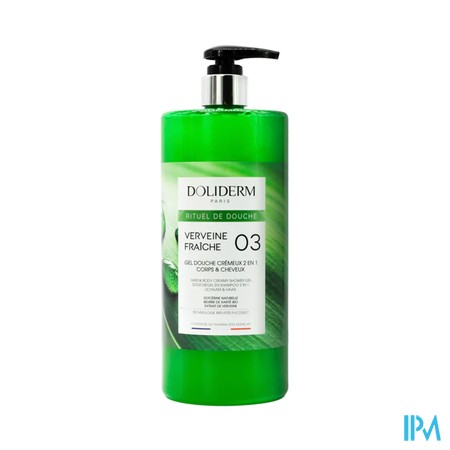 Doliderm Gel Douche 2en1 Verveine Frche Flpompe 1l