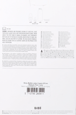 Bibs Zuigfles Duopack Complete Set Ivory 270ml