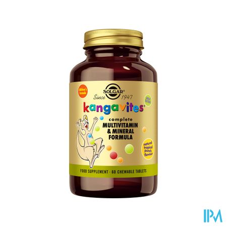 Solgar Kangavites Tropical Punch Kauwtablet 60