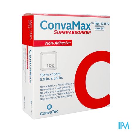Convamax Superabsorber N/klevend 15cmx15cm 10