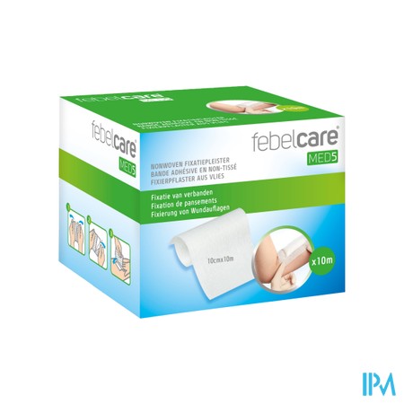 Febelcare Med5 Fixatiepleist. N/woven 10cm 10m 1