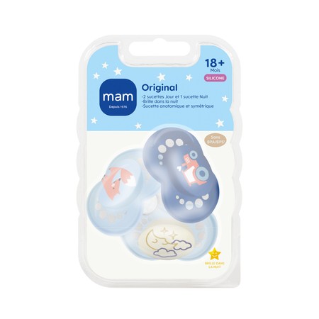 SUCET MAM ORIGIN BLEU SIL18+M X3