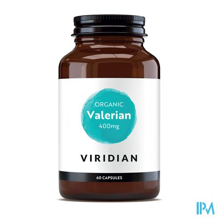 Viridian Organic Valerian Root 400mg V-caps 60