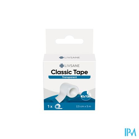 Livsane Classic Tape Transparent 2,5cmx5m