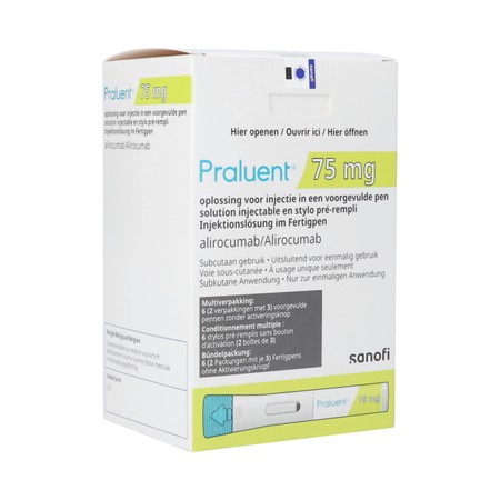 Praluent 75mg Opl Inj Voorgev.pen 6 X 75mg