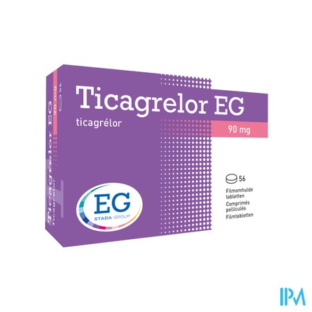 Ticagrelor EG 90Mg Comp Pell 56 Ud