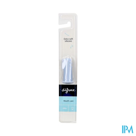 Difrax Tandenborstel Vingertop Silicone Blauw