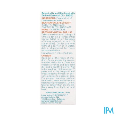 Puressentiel Eo Roomse Kamille Expert 5ml