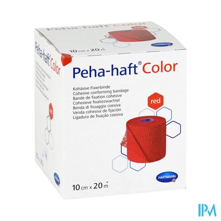 Hartmann Peha-haft Rood Lf 10cmx20m 1 P/s