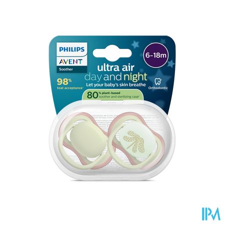 Philips Avent Fopspeen +6m Air Night/day 2