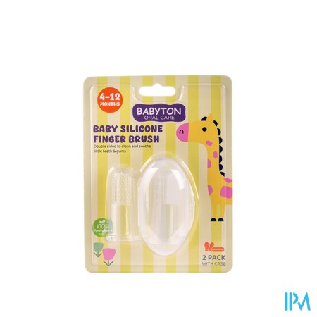 Babyton Baby Silicone Vingertandenborstel 2