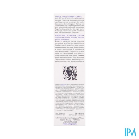 Uriage Xemose Gezichtscreme Nf Tube 40ml