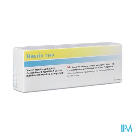Havrix 1440 Pi Pharma Susp Inj Fl 1ml Pip