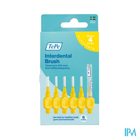 Tepe Interdental Brush 0,70mm Yellow 6