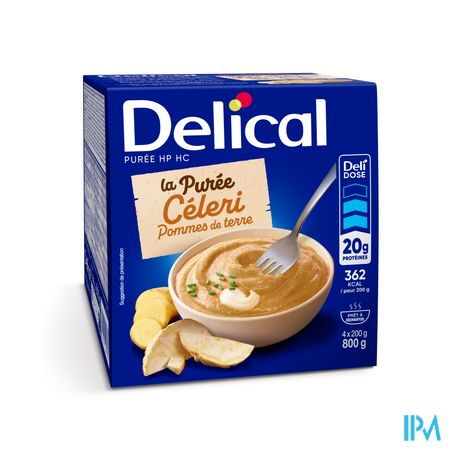 Delical Puree Celeri Pommes De Terre Hphc 4x200g