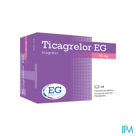 Ticagrelor EG 90Mg Comp Pell 168 Ud