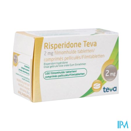 Risperidone Teva 2mg Comp 100