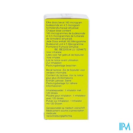 Symbicort Turbohaler 160mcg/4,5mcg Doses 1x120