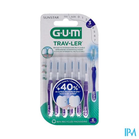 Gum Trav-ler Brosse Interdent. 1,2mm 6 1512m6