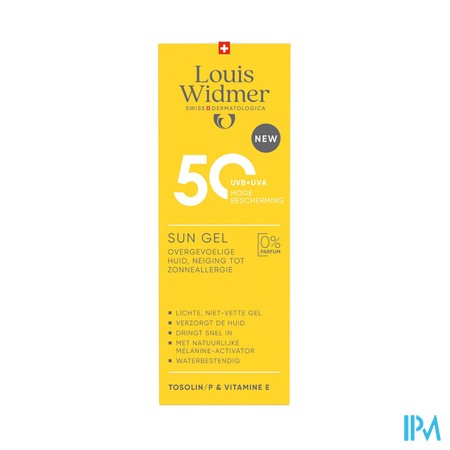 Widmer Sun Gel 50* 100ml