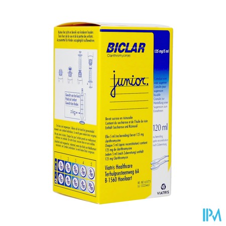 Biclar 125 Susp Or 120ml