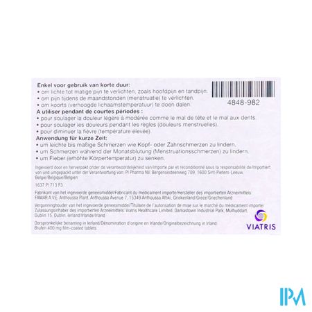 Brufen 400mg Pi Pharma Filmomh Tabl 30 Pip