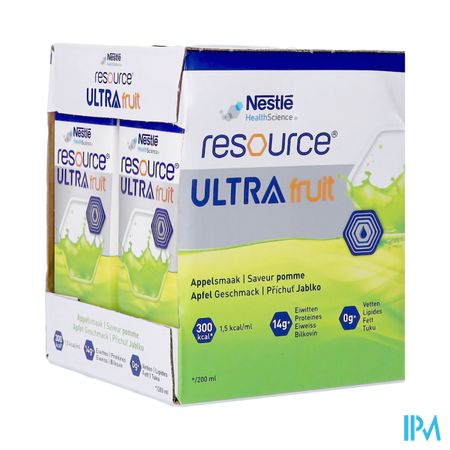 Resource Ultra Fruit Appel 4x200ml