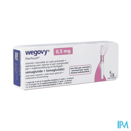 Wegovy 0,5mg Flextouch Opl Inj Voorgev.pen 3ml