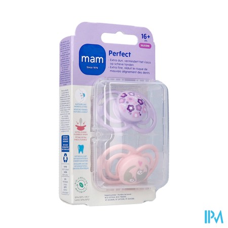 Mam Perfect Fopspeen Silicone 16m+ Pink 2