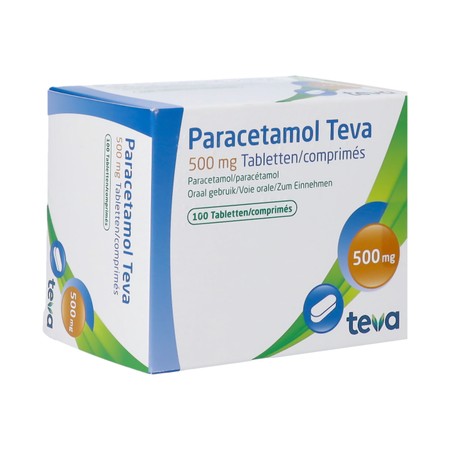 Paracetamol Teva 500mg Nf Tabl 100 X 500mg