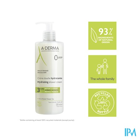 Aderma Indisp.douchecreme Hydraterend 500ml