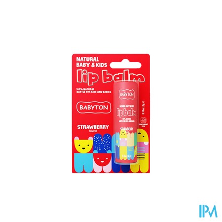 Babyton Natuurlijke Lippenbalsem Aardbei 5g