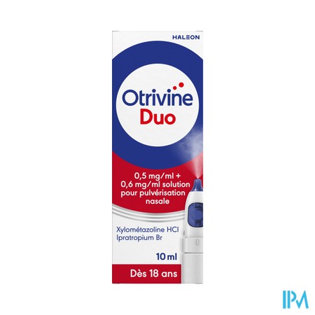 Otrivine Duo 0,5mg/ml+0,6mg/ml Sol Pulv 10ml