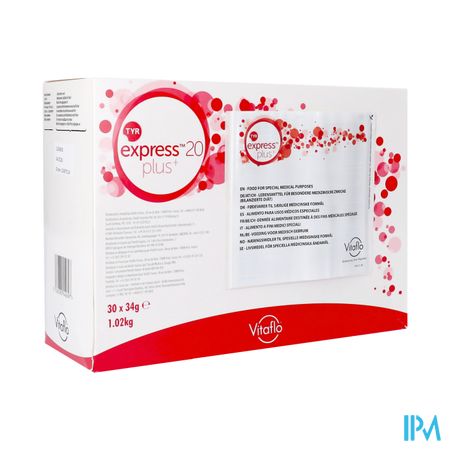 Tyr Express Plus 20 Niet Gearomatiseerd 30x34g