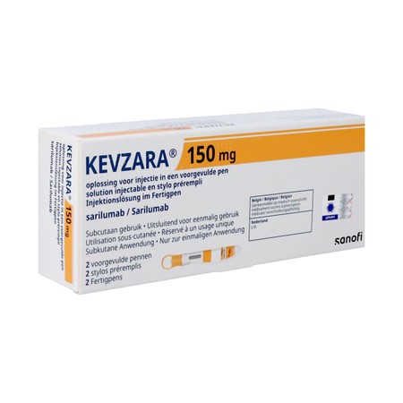 Kevzara 150mg Opl Inj Voorgev.pen Glas 2x1,14ml