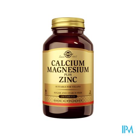 Solgar Calcium Magnesium Plus Zinc Comp 250