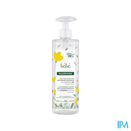 Klorane Bb Eau Nettoyante Calendula Bio 400ml Nf
