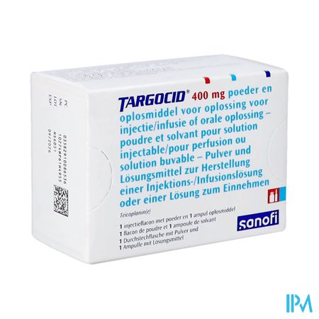 Targocid Fl Pulv Im/iv 1x400mg+solv