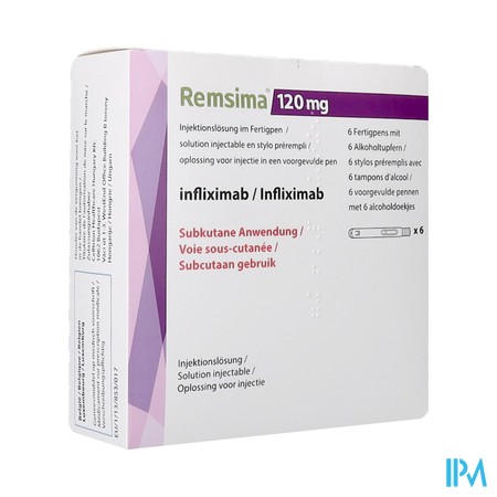 Remsima 120mg Abacus Opl Inj Voorgevulde Pen 6x1ml