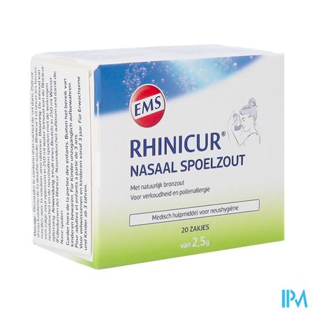 Rhinicur Nasaal Spoelzout Zakje 20x2,5g