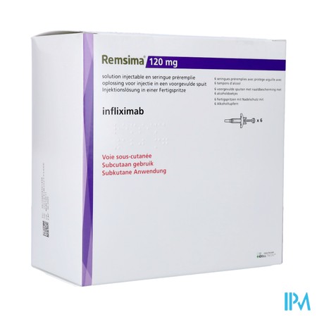 Remsima 120mg Orifarm Opl Inj Voorgev. Spuit 6x1ml