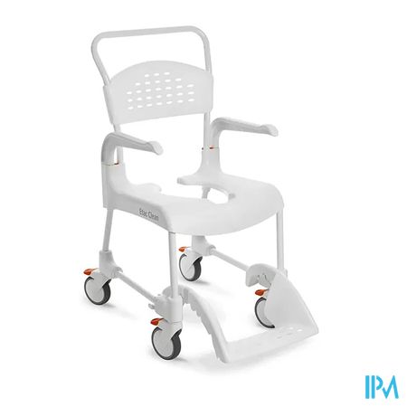 Advys Dche/toiletstoel+2wiel.etac Clean 55cm Wit