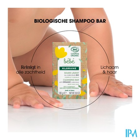 Klorane Bb Shampoobar Lichaam&haar 100g