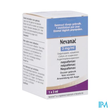 Nevanac Pi Pharma 3mg/ml Susp Oogdruppels 3ml Pip